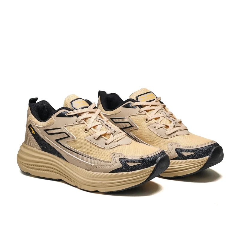 Asian Beige Black Sports Shoes for Men and Boys