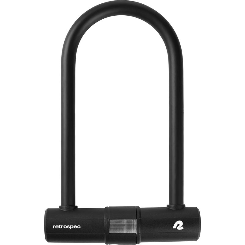 Retrospec Lookout Bike Lock with 14mm Hardened Steel U-Lock & 4ft Security Cable - Anti-Theft Protection for Mountain Bikes & eBikes - Image 1