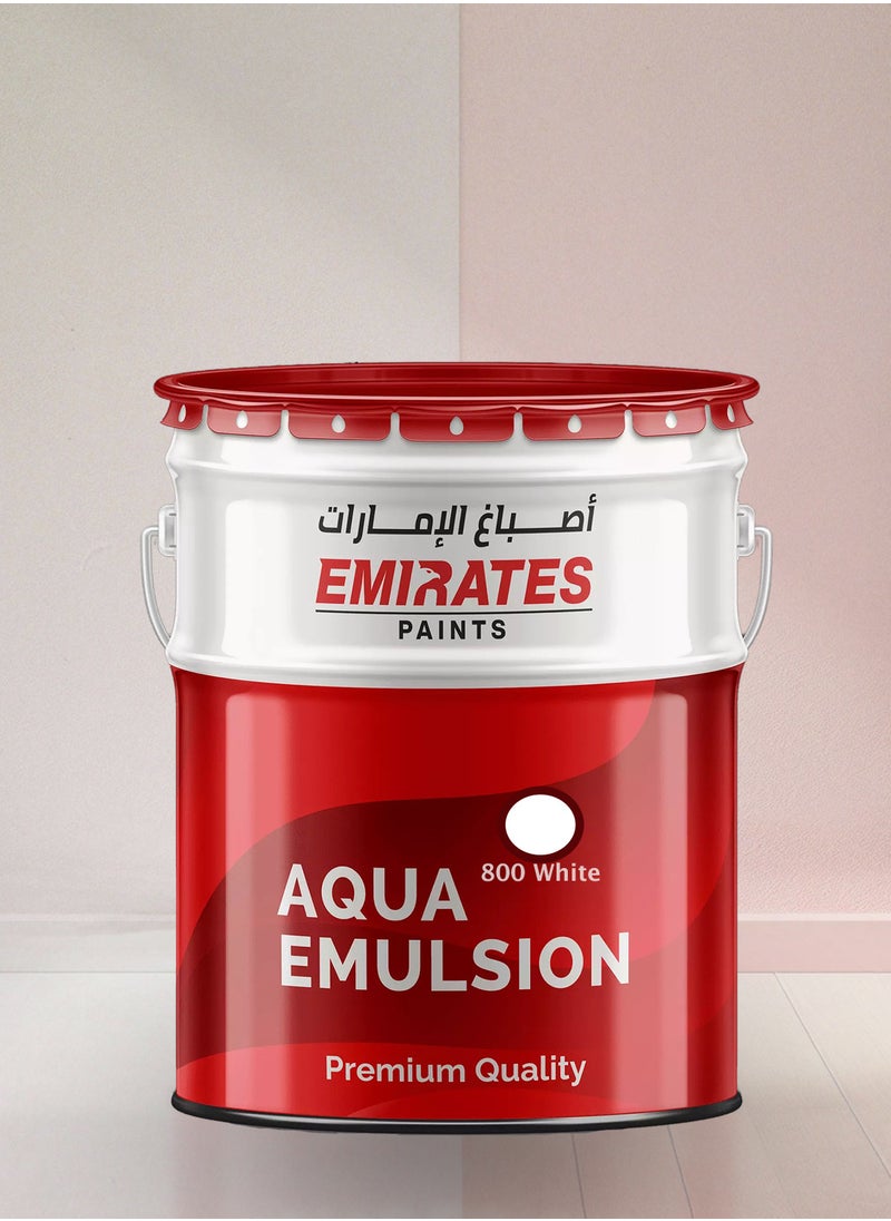 Emirates - Premium 800 White Aqua Emulsion Wall Paint - Smooth & Flat Finish for Interior Walls - Image 1