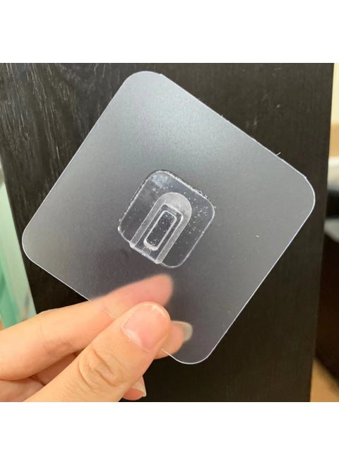 No-Punching Transparent Seamless Multi-Functional Household Adhesive Hooks Strong Claw Hooks For Coats And Hats 6x 6 fruit buckle