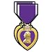 eDesign 2Pack Purple Heart Medal Vinyl Sticker Purple Heart Decal 4 Inches Military Decals for Vehicles Car Truck SUV Van Window Bumper Wall Laptop Tablet Cup Tumbler and Any Smooth Surface - Image 2