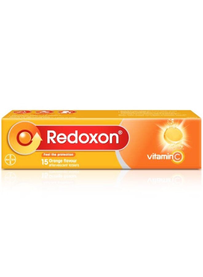باير Orange 1gm Effervescent Tablets 15's - Image 1