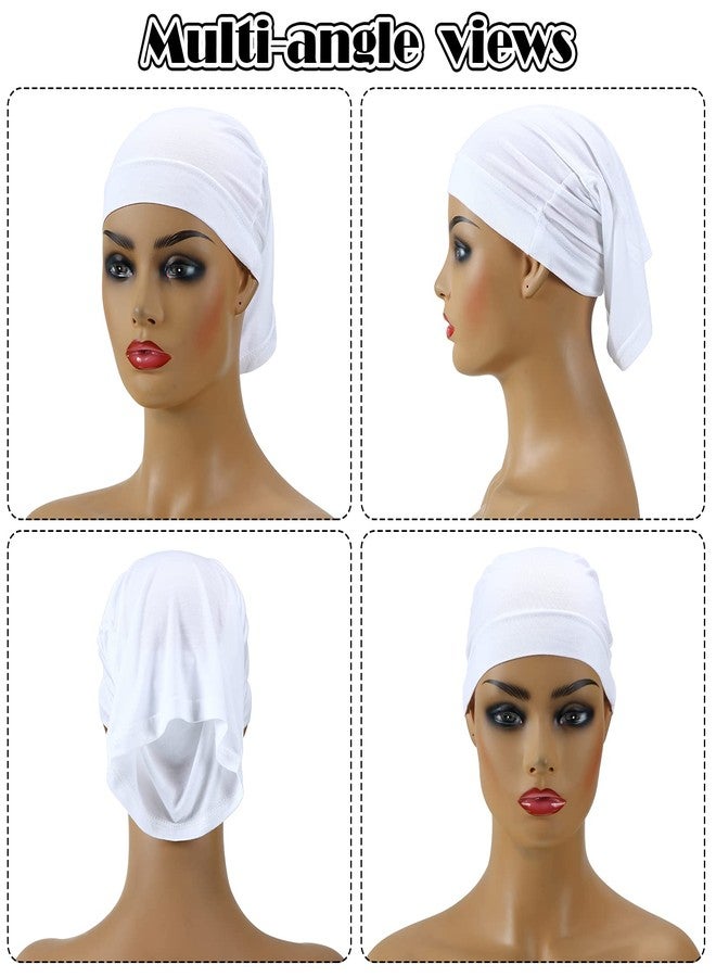 SATINIOR 6 Pcs Spandex Dreadlock Cap Dreadlock Tube Bands Unisex Men Women Elastic Hair Dreads Head Wraps Headbands for Dreads Accessories, 6 Colors - Image 3