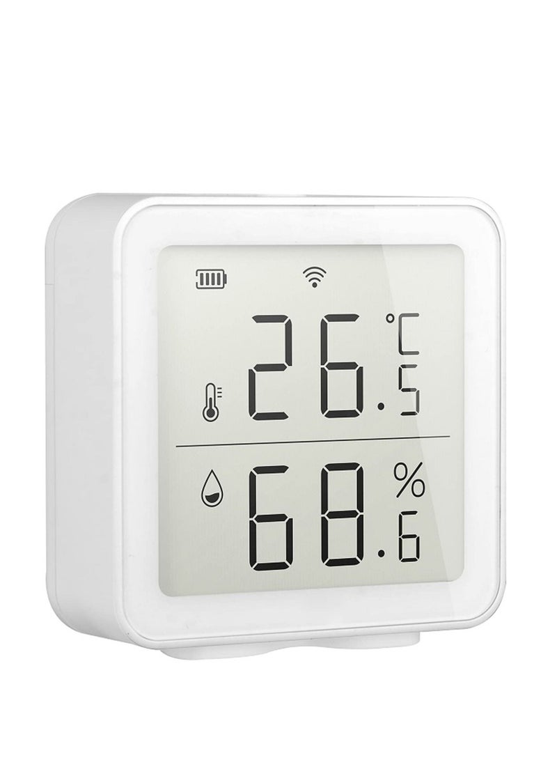 Excefore Smart Wifi Temperature Hygrometer, Tuya WIFI Intelligent Home Wireless Temperature Sensor Home Automation Scene System Compatible with Alexa for Baby Room Garage Wine Cellar Servers  - Image 2