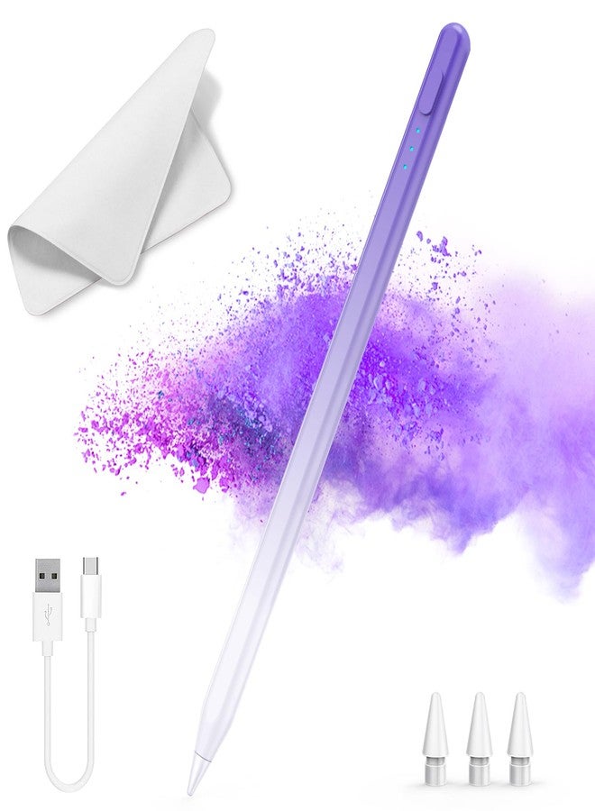 Milikilo Stylus Pen for iPad,14Mins Fast Charge for Apple Pencil,Palm Rejection,Tilt Sensitivity, Pen for iPad11/10/9/8/7/6, Pro 12.9"/11"/13" M4, Mini 6/5, Air 5/4/3/11"-13" M2/M3 with Polishing Cloth - Image 1