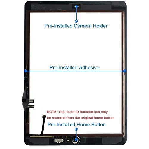 TSIOFO for iPad 9 (9th Gen 2021) A2602 A2603 A2604 A2605 Screen Replacement Glass Touch Digitizer Repair Kit with Home Button & Tools - Only for iPad 9 9th Generation - Image 3