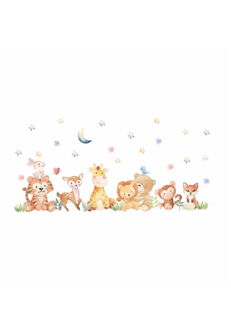 Bluejw - Cartoon Animal Wall Stickers Perfect For Kids' Bedrooms And Nurseries - Image 1