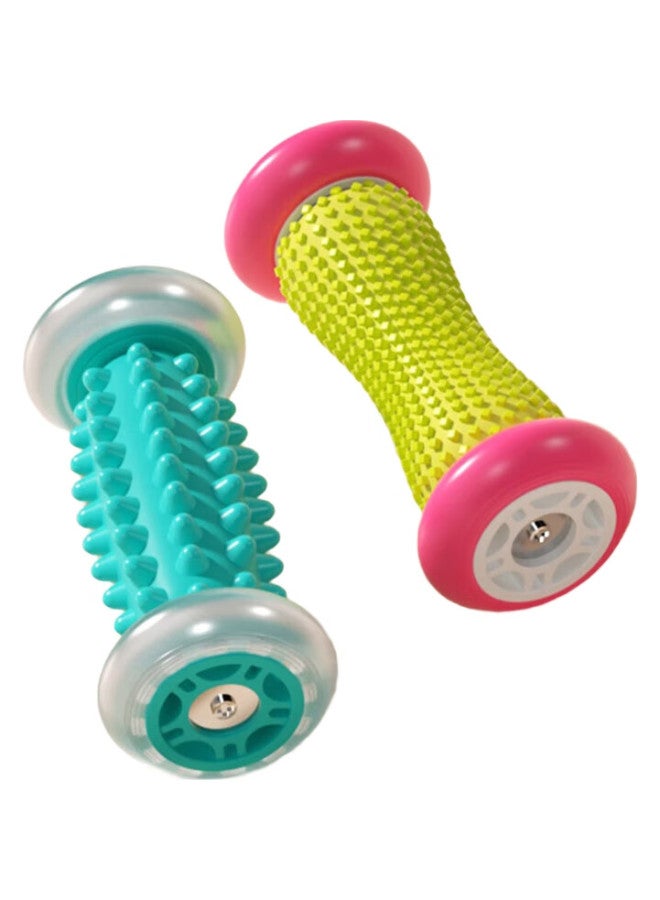 Dweck Foot Massage Roller, Plantar Fascia Ball, Flat Foot Relaxation Massage, Fitness Home Use, Mint Green Wolf Tooth Style - Image 1