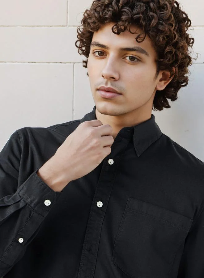 Lee Cooper BLACK Lee Cooper Regular Fit Shirt for Men | Best Price UAE