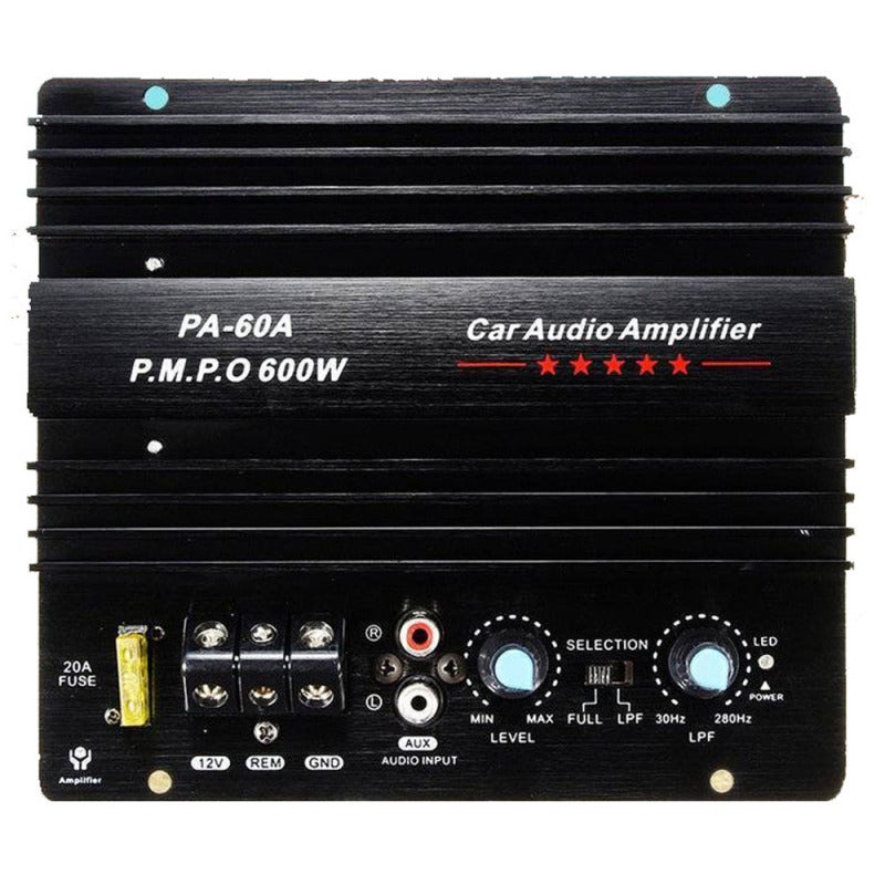 Car Amplifier Board 600W Black - 3 Protection Modes Stable Efficient Operation Stereo Power Amplifier for Car Audio System Upgrade - Image 4