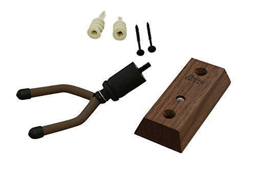 String Swing Ukulele Wall Mount Stand for Mandolin Ukele Concert Pineapple Soprano Tenor and Baritone Compatible Case Alternative Kit for Home or Studio - Black Walnut Hardwood CC01UK-BW - Image 2