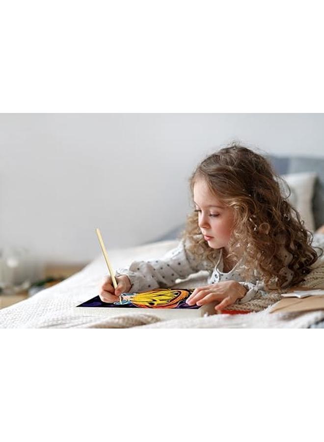 أفينير مجموعة بطاقات التهنئة للفنون والحرف اليدوية من Scratch Flowers تصنع بطاقات تهنئة جميلة Scratch Art 3 Plus - Image 4