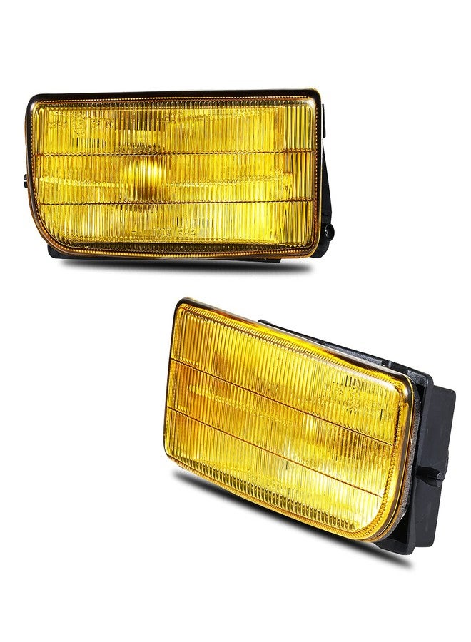 WEISIGAO Fog Lights Lamps for 1992 1993 1994 1995 1996 1997 1998 1999 BMW (M3 E36) 318i 318is 318ti 320i 323i 323is 325i 325is 328i 328is 3 Series Original Design, 1 Pair, w/H1 Bulbs (Yellow Lens) - Image 1