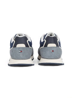 TOMMY HILFIGER Men's Logo Trainers - Suede, Blue  - Image 3