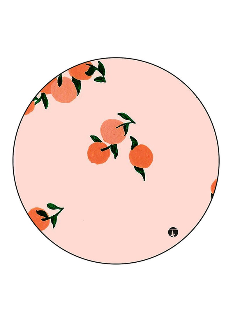 Food Printed Mouse Pad  Round  Multicolour