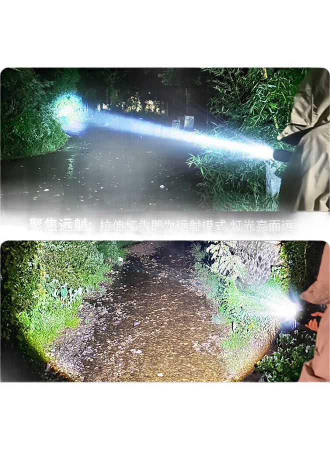 SHENYU Flashlight, High Brightness, Zoomable, Long-Range, Long-Lasting Battery, Outdoor Survival Lighting, Power Outage Emergency, Sky-Piercing, 100000 Lumens - Image 3
