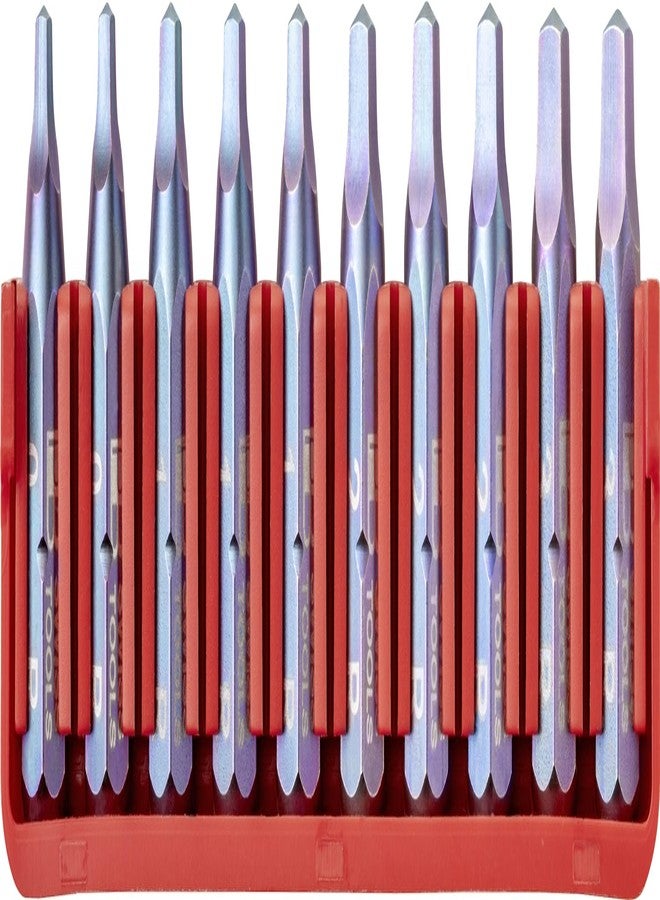 PB Swiss Tools Full BitBlock PB C6.708 with 10 C6 1/4" PrecisionBits | 100% Swiss Made | Bits can be pushed out sideways or upwards - Image 1
