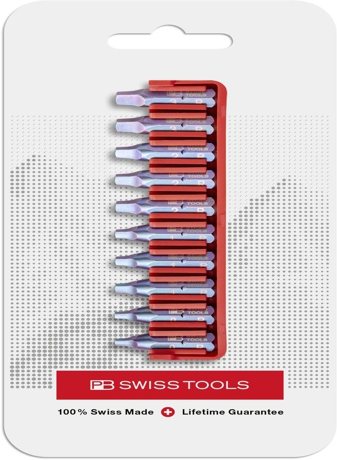 PB Swiss Tools Full BitBlock PB C6.708 with 10 C6 1/4" PrecisionBits | 100% Swiss Made | Bits can be pushed out sideways or upwards - Image 2