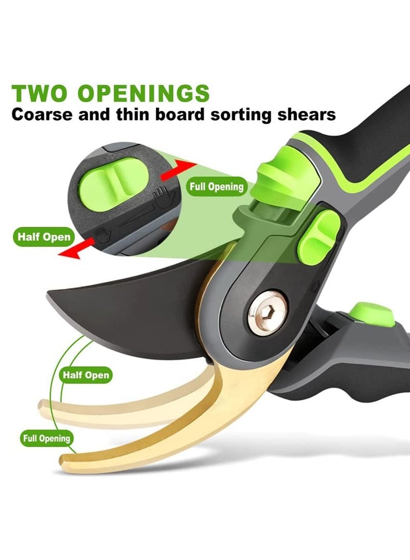 واي آند دي Garden Pruners, Rust Proof Heavy Duty Gardening Scissors, Bypass Pruning Shears for Gardening, Stainless Steel Sharp Pruner Secateur - Image 2