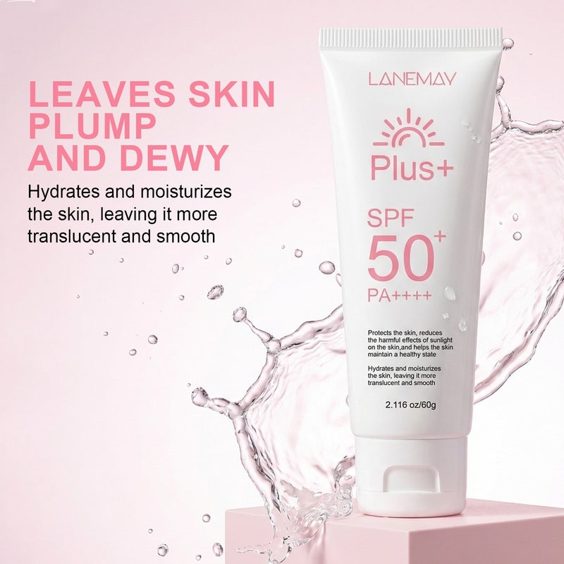 LANEMAY Plus + High Moisturizing Protective Cream 60g SPF50+ PA++++ Hydrating and Radiant - Image 2