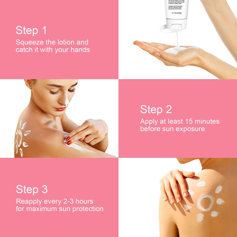 LANEMAY Plus + High Moisturizing Protective Cream 60g SPF50+ PA++++ Hydrating and Radiant - Image 4