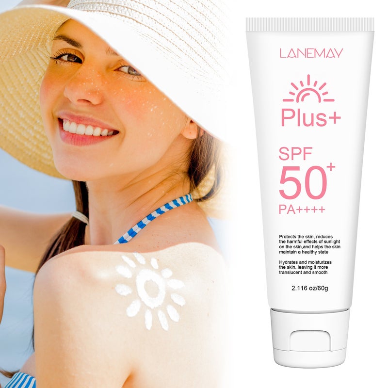 LANEMAY Plus + High Moisturizing Protective Cream 60g SPF50+ PA++++ Hydrating and Radiant - Image 1