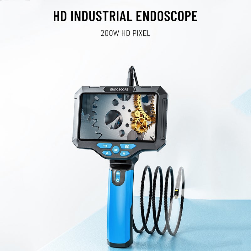 Inspection Camera: 5" IPS Screen Dual Lens 1920P HD IP67 Waterproof 5000mAh Rechargeable - Borescope Camera for Industrial Pipe Underwater Dark Narrow Environments - Image 2