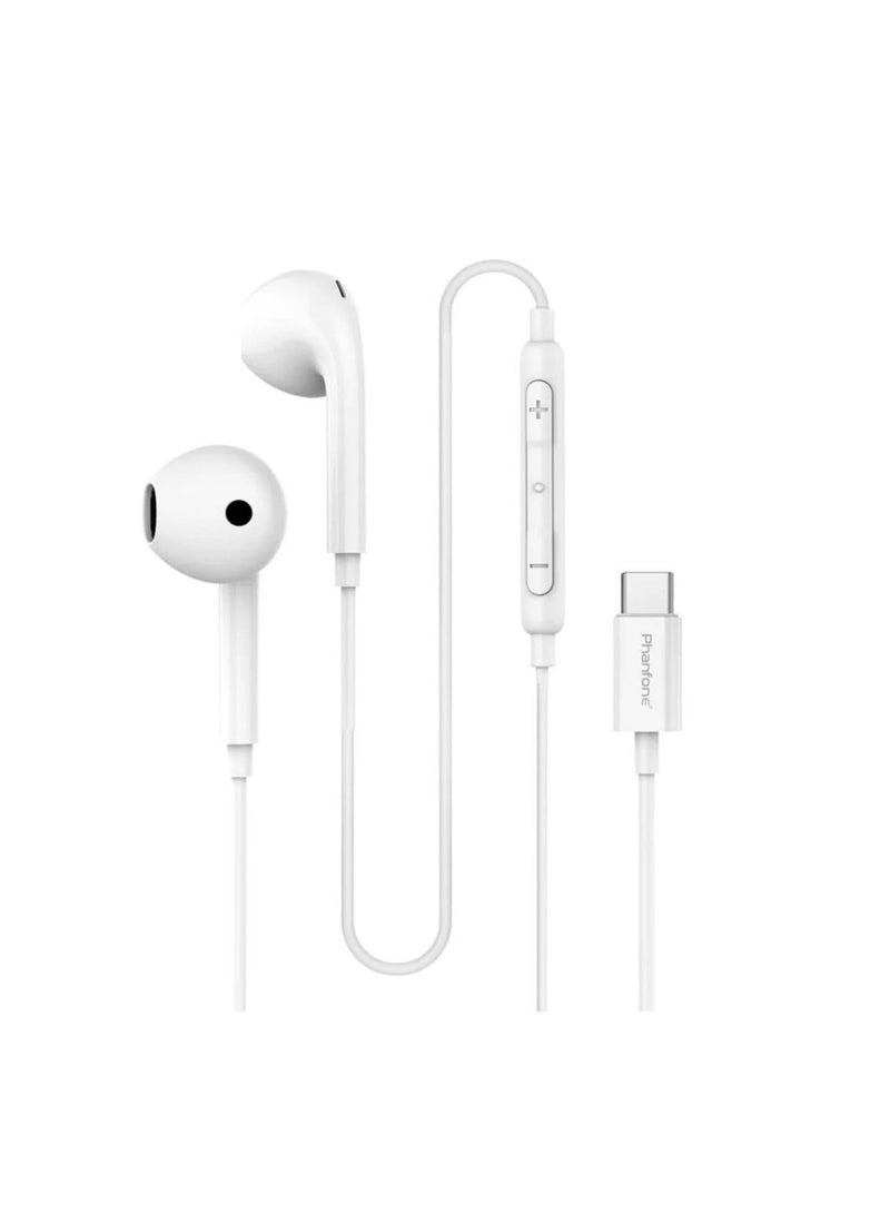 Phanfone FanFone PT-03 Wired Headphones with Type-C Connector – Clear Sound Earphones for Music and Calls - Image 2