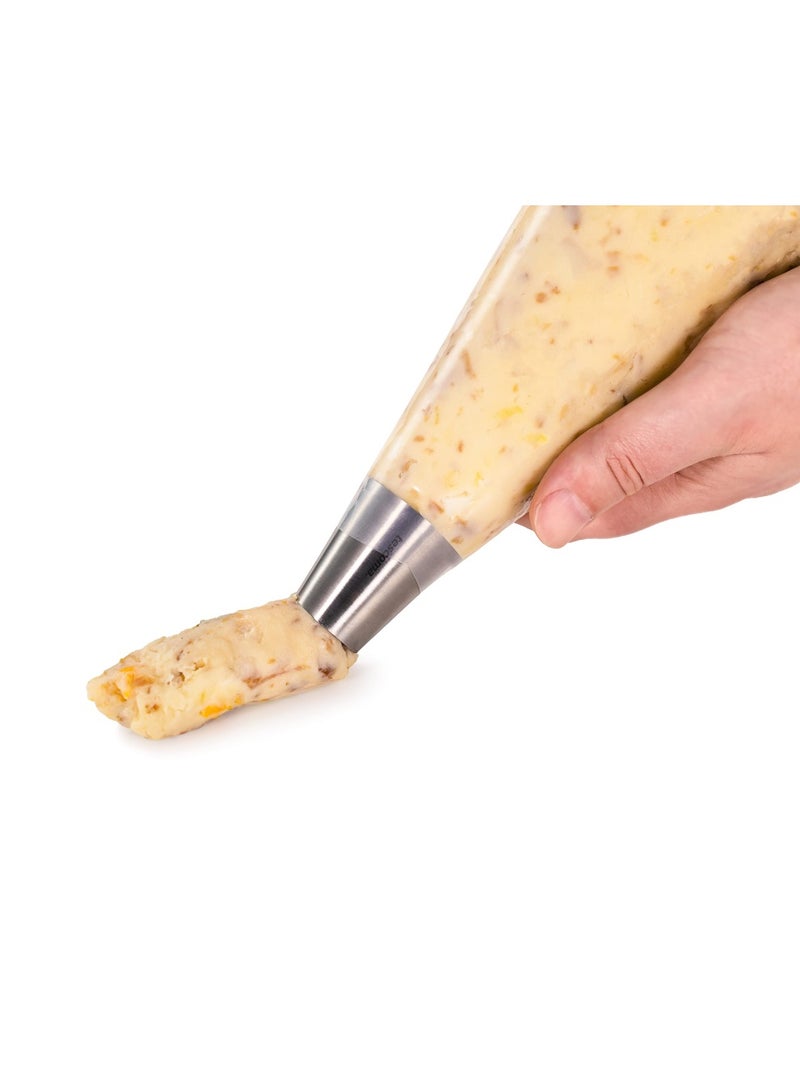 tescoma 428698 Grandchef Croquettes Kit With Poche Bags 10 Pockets  1 Smooth Spout And 1 Star Spout Coquette Set  - Image 4