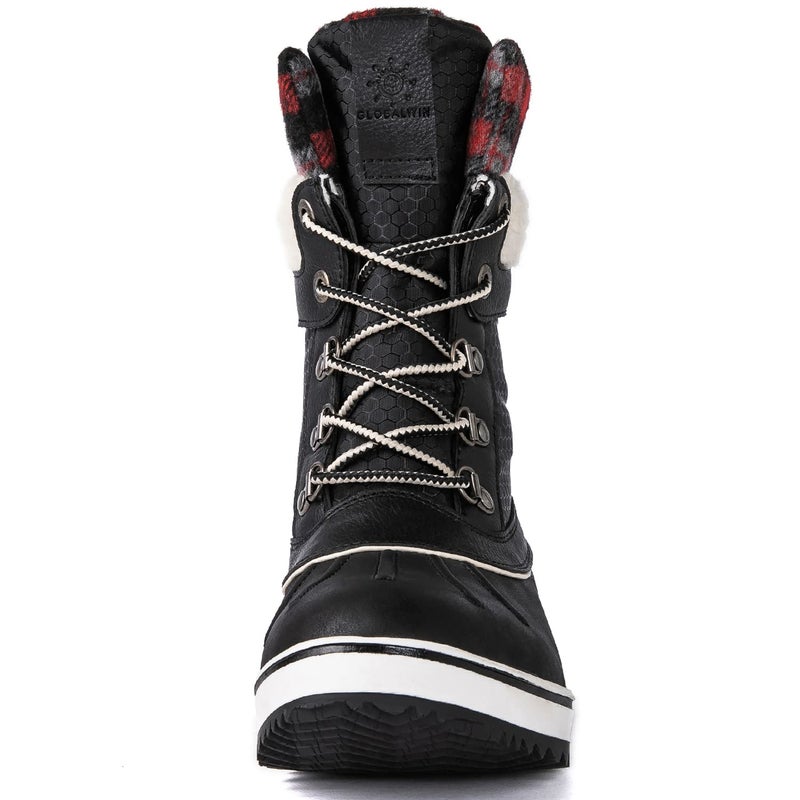GLOBALWIN Snow Boots For Women Black Red Grey Women's Winter Boots 11M - Image 4