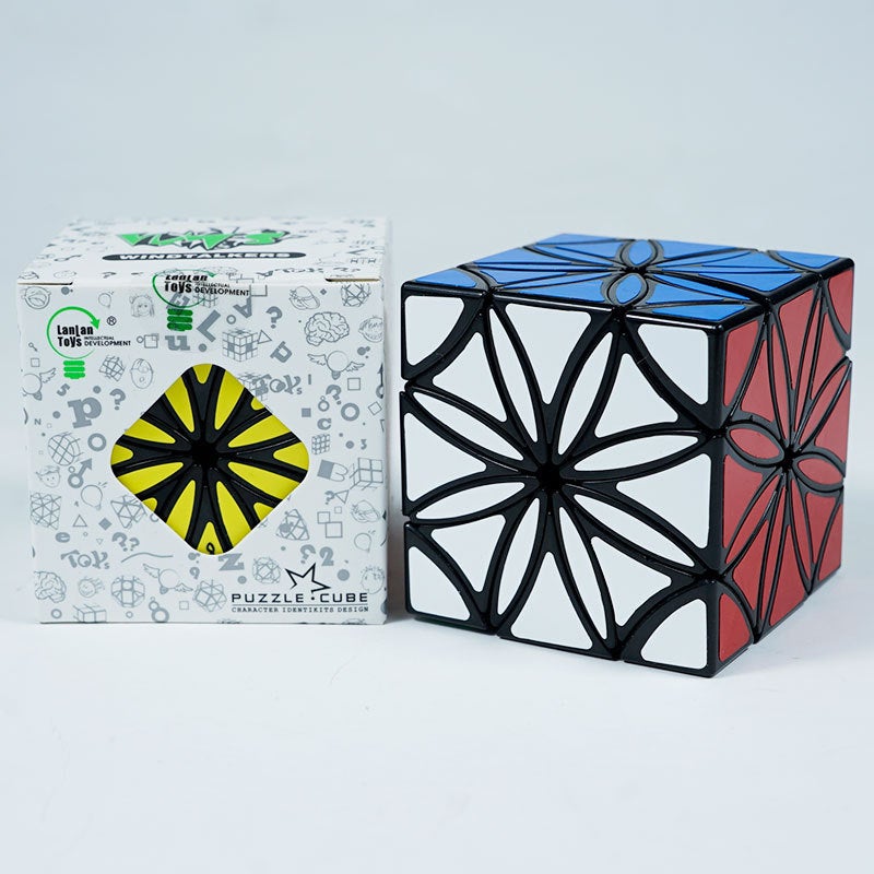 Blue Blue Special-Shaped Rubik'S Cube Blue Devil Star Butterfly Double-Edged Flower Octahedron Andromeda Smooth Children'S Toy - Image 1