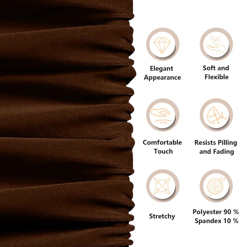 Kkjiaf Chocolate Brown Stretch Velvet Fabric 60 Inch Wide  1 Yard Soft Stretchy Fabric For Sewing Clothes  Apparel  Costume  Crafts - 90% Polyester 10% Spandex - Image 3