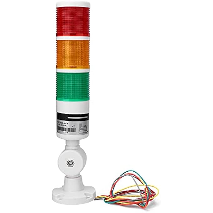 Depisuta Light Round Tower Light Indicator Warning Lights Led Red Green Yellow With Buzz Sound For Cnc Machine Tool Safety - Image 1