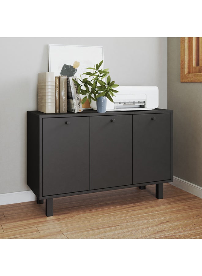 Home Box Cabinet - Mdp 15Mm Color Black 90 x 33 x 59.5 cm  - Image 1