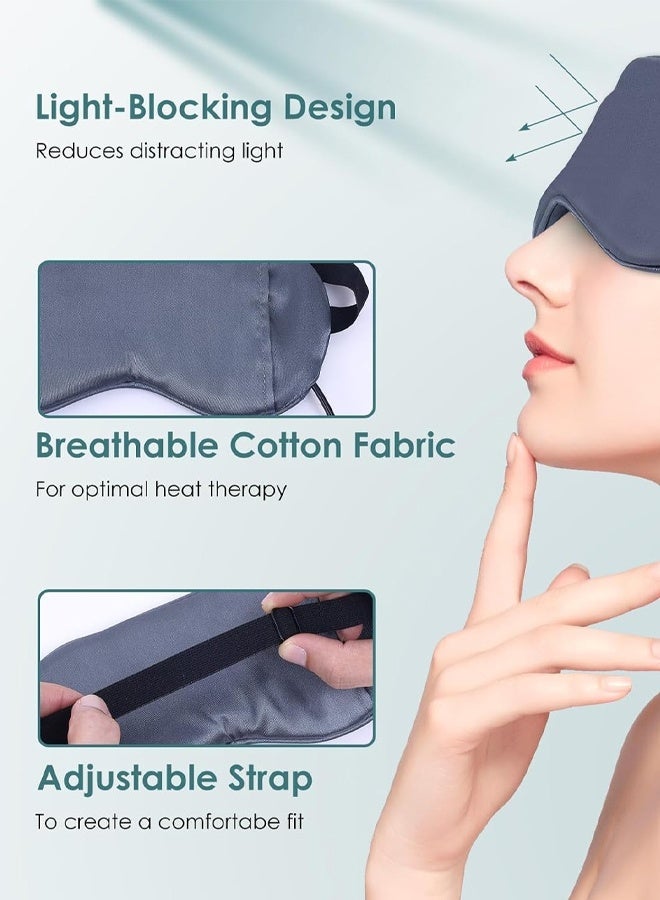 CMGTYYD Sleep Mask,USB Heated Eye Mask,With Temperature & Time Control,adjustable strap Sleep Mask,Warm Eye Compress Heating Pad For Sleep,for Men,Women,and Mom,Ideal for Sleeping,Travel,Cool Tech Gifts - Image 3