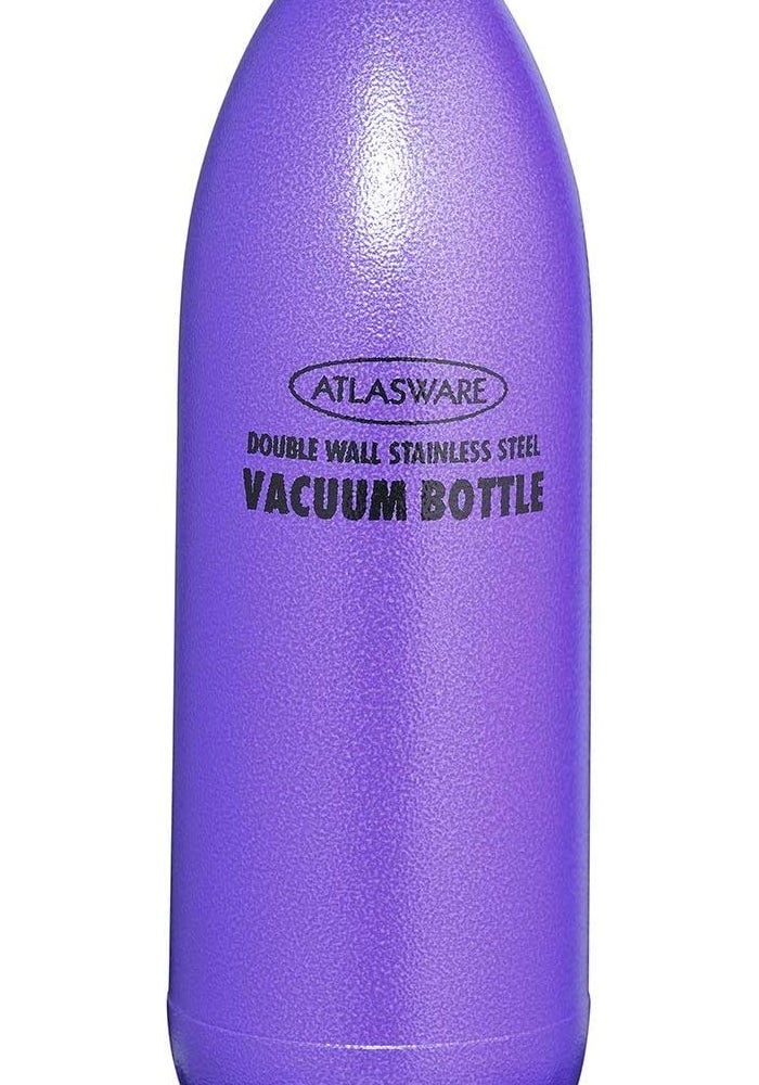 Atlasware 500ml Double Wall Stainless Steel Vacuum Bottle - Purple - Image 1