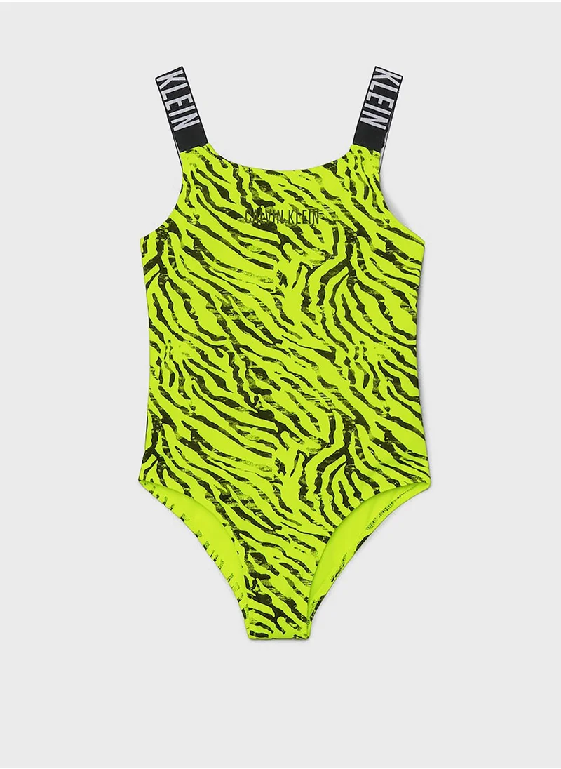 CALVIN KLEIN Kids Printed Swimsuit