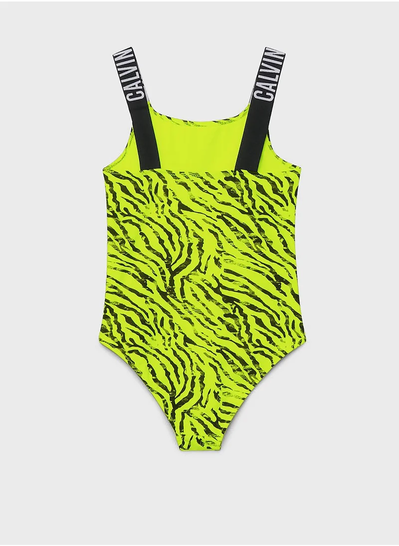 CALVIN KLEIN Kids Printed Swimsuit