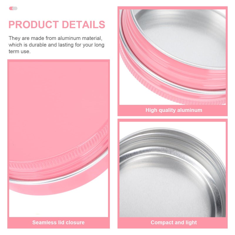 20 Pcs 60ml Aluminum Sealed Cream Jars Portable Metal Cosmetic Containers for Travel - Image 4
