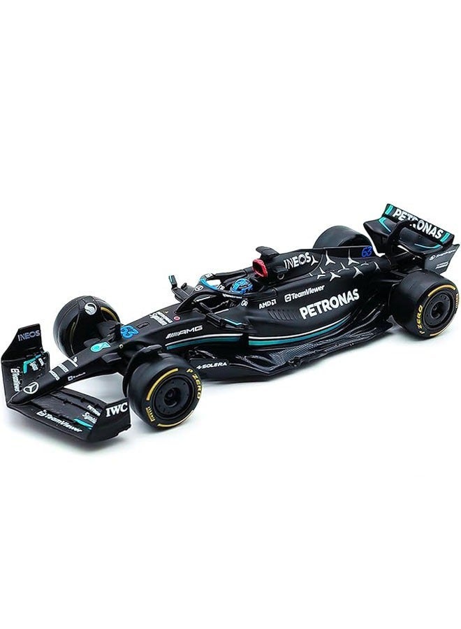 1:43 F1 Team Mercedes W14 2023 63# George · Russell Alloy Racing Car Model Collection Gift, Simulation Formula Peripherals  - Image 1