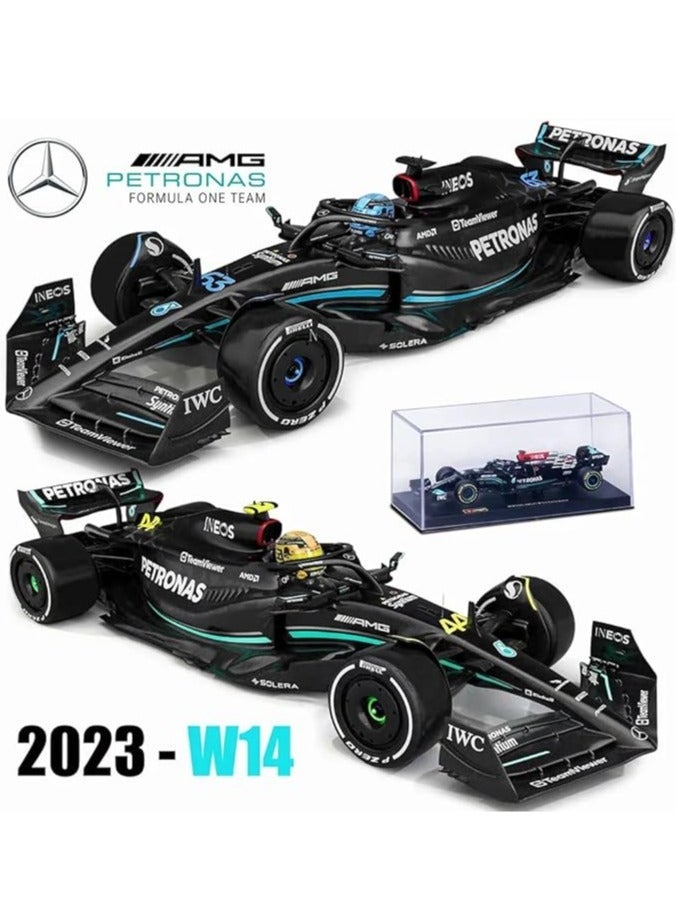 1:43 F1 Team Mercedes W14 2023 63# George · Russell Alloy Racing Car Model Collection Gift, Simulation Formula Peripherals  - Image 2