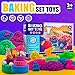 Asoxt Sensory Bin for Boy Girl Kid Toy 43pcs Play Sand Art Kit with Sandbox 4lb Color Sand 17 Molds Sensory Toy Birthday Gift for Girl Toddler Ages 38 - Image 4