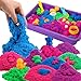 Asoxt Sensory Bin for Boy Girl Kid Toy 43pcs Play Sand Art Kit with Sandbox 4lb Color Sand 17 Molds Sensory Toy Birthday Gift for Girl Toddler Ages 38 - Image 3