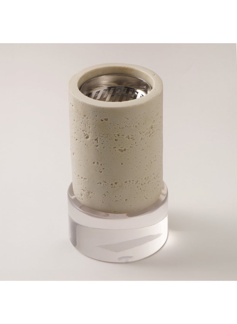 Homez oud burner set travertine collection 9.5*9.5*16.5cm - Image 2