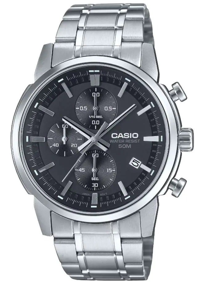 CASIO Men's Watch Analog Chronograph Stopwatch - MTP-E510D-1A1VDF - Image 1
