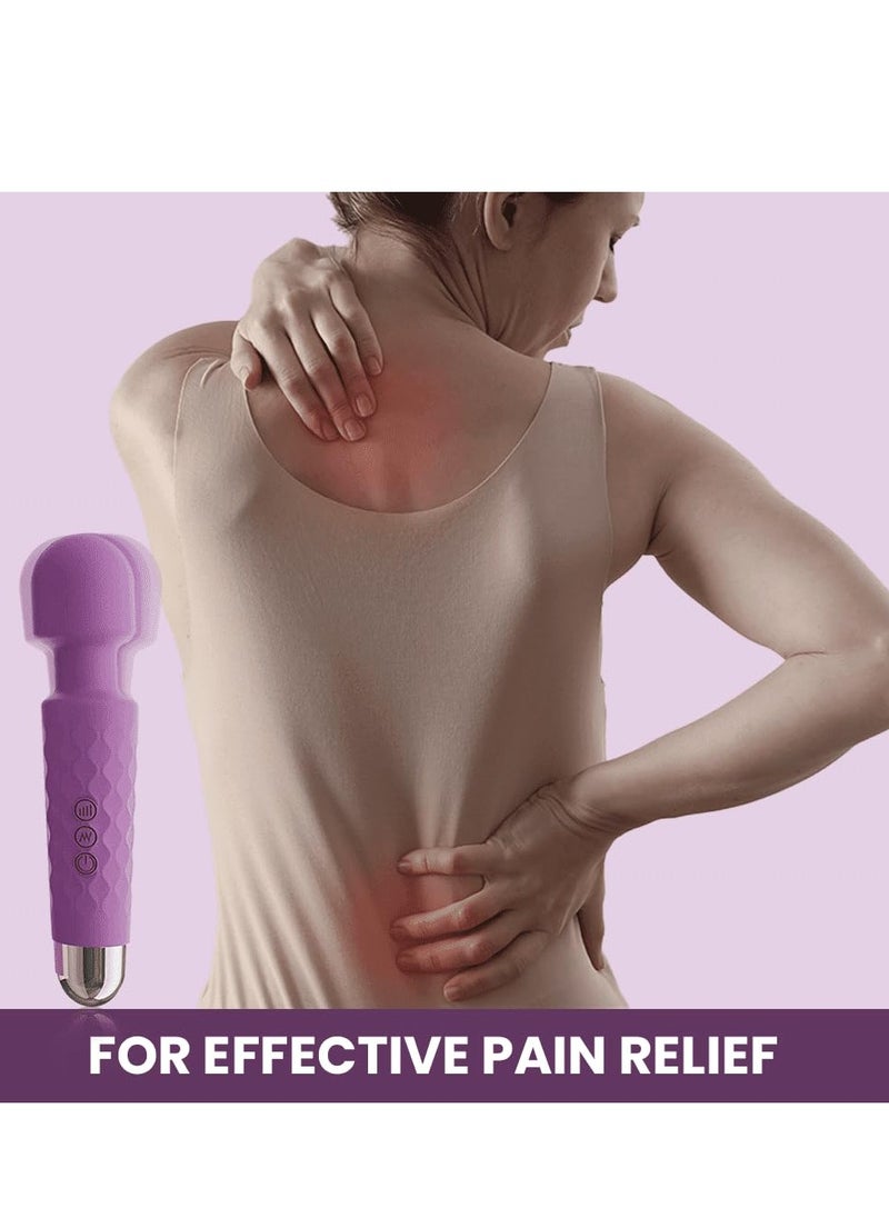 AZAH - Azah Personal Massager For Women | 20 Vibration Modes, USB Rechargeable, Waterproof, Medical Grade Silicone, 3 Months Warranty | Handheld Electric Body Massager | Full Body Massager For Pain Relief - Image 1