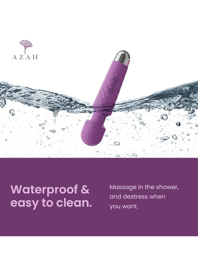 AZAH - Azah Personal Massager For Women | 20 Vibration Modes, USB Rechargeable, Waterproof, Medical Grade Silicone, 3 Months Warranty | Handheld Electric Body Massager | Full Body Massager For Pain Relief - Image 1