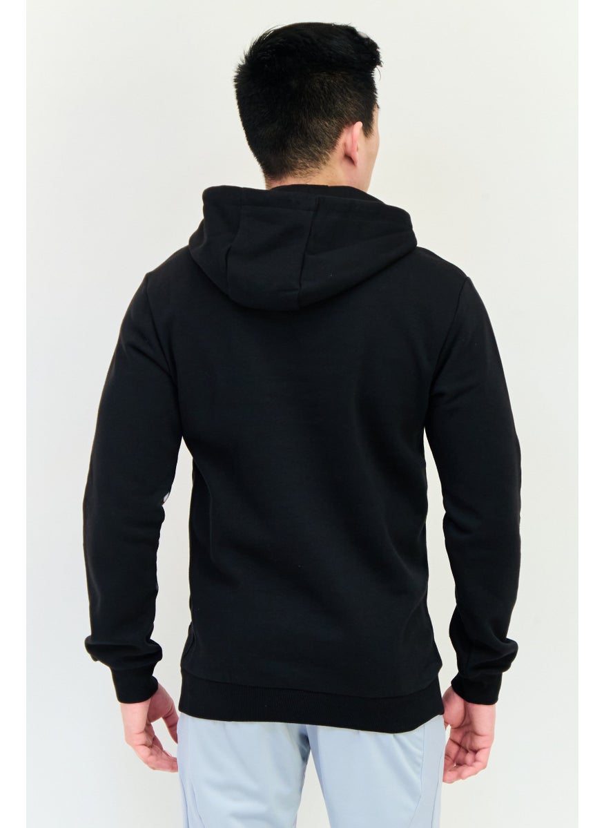 adidas Originals Men Sportswear Fit Long Sleeves Running Sweatshirt, Black  - Image 3
