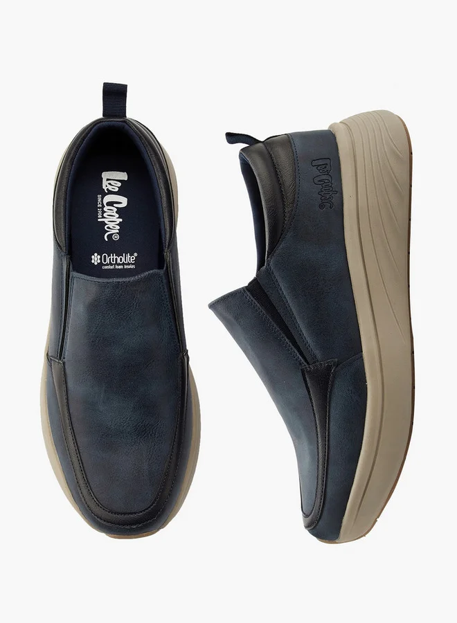 لي كوبر Men's Solid Slip-On Loafers