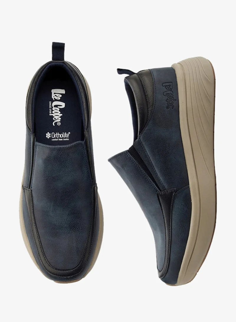Lee Cooper Men's Solid Slip-On Loafers
